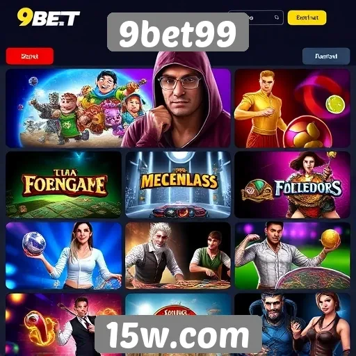 Variedade de jogos disponíveis no 9bet99